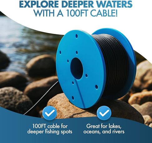 Underwater Fishing Camera, Portable Ice Fishing Camera with Monitor, Real Time Fish Viewing for Lakes and Rivers, No WiFi Required in Saudi Arabia