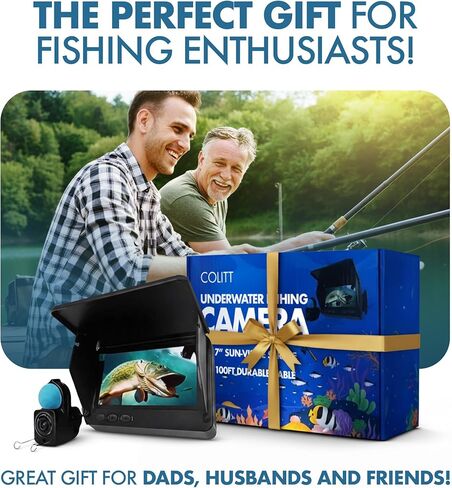 Underwater Fishing Camera, Portable Ice Fishing Camera with Monitor, Real Time Fish Viewing for Lakes and Rivers, No WiFi Required in Saudi Arabia