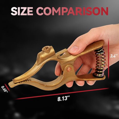 LISSAM T-Style 400A Heavy Duty Brass Welding Ground Clamp for MIG TIG ARC Welder in Saudi Arabia