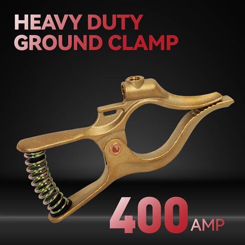 LISSAM T-Style 400A Heavy Duty Brass Welding Ground Clamp for MIG TIG ARC Welder in Saudi Arabia