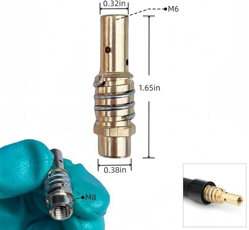 مجموعة ملحقات مسدس اللحام MIG 30-Pack MB15 15AK؛ أطراف اتصال اللحام 0.030 بوصة 0.8 مم، فوهة غاز/حامل طرف الاتصال يناسب شعلة لحام MIG Co2، نحاس (مجموعة ملحقات 0.030 بوصة) in Kuwait