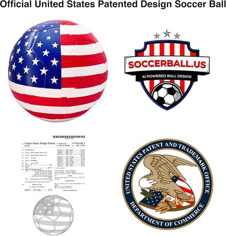 USA Stars and Stripes Soccer Ball: Perfect for US Soccer and World Cup Fans - Team USA - Youth and Adults - Official Patented US Flag Soccer Ball Size 5 in Saudi Arabia
