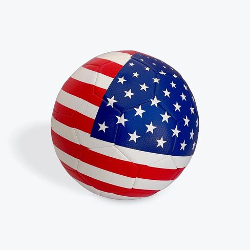 USA Stars and Stripes Soccer Ball: Perfect for US Soccer and World Cup Fans - Team USA - Youth and Adults - Official Patented US Flag Soccer Ball Size 5 in Saudi Arabia