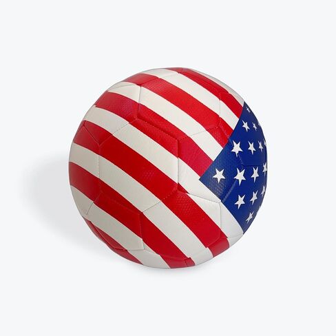 USA Stars and Stripes Soccer Ball: Perfect for US Soccer and World Cup Fans - Team USA - Youth and Adults - Official Patented US Flag Soccer Ball Size 5 in Saudi Arabia