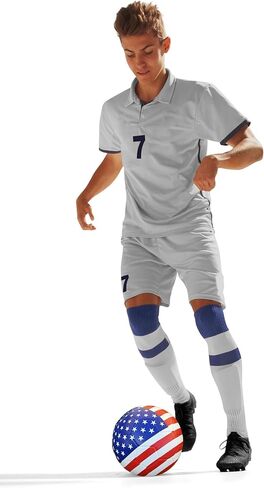 USA Stars and Stripes Soccer Ball: Perfect for US Soccer and World Cup Fans - Team USA - Youth and Adults - Official Patented US Flag Soccer Ball Size 5 in Saudi Arabia