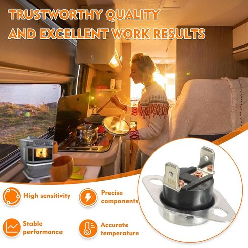 31091 Limit Switch Compatible with Atwood/Hydro Flame/Dometic RV Furnace, High Temperature Limit Switch 190℉(Pack of 2) in Saudi Arabia