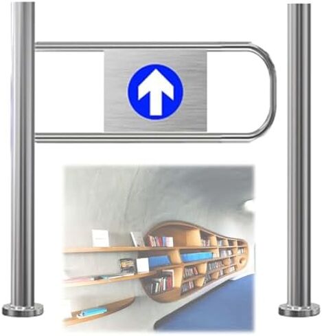 Supermarket Swing Gate,Libraries Main Entrance Revolving Door Commercial, Universal One Way Door Barricade Barrier Gate, Entrance Automatic Closing Swing Gate in Kuwait