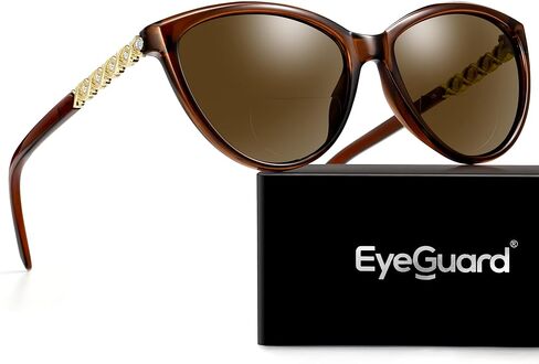 EYEGUARD Bifocal Reading Sunglasses for Women, Stylish Sun Readers Glasses UV400 Protection Outdoor Reading Glasses in Saudi Arabia