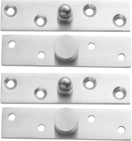NUOBESTY 2pcs 360 Degree Rotating Invisible Small Size Pivot Door Hinges Stainless Steel Heavy Duty Cabinet and Shed Door Hardware in Saudi Arabia