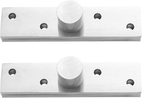LIFKOME 2pcs 360 Degree Rotation Door Pivot Hinges Small Size Stainless Steel Hidden Cabinet Door Hinges for Industrial Hardware and Furniture Installation in Saudi Arabia