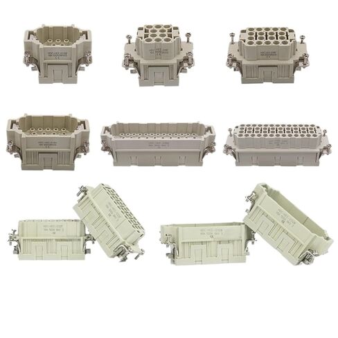 Rectangular Heavy Duty Connector Male Female Inner Core HEE-10 18 32 Hole 46 Position 92 Pin 1Pcs(HEE 64-core Male) in Saudi Arabia