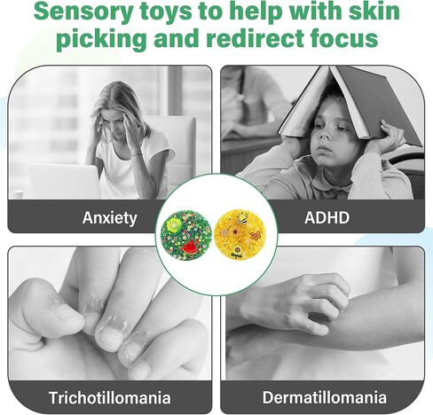 2 Pack Skin Picking Fidget Toys，Silicone Picking Pad with Tweezer, Hair Pulling Fidget Toys for Adults with Anxiety, ADHD, Trichotillomania or Dermatillomania in Saudi Arabia