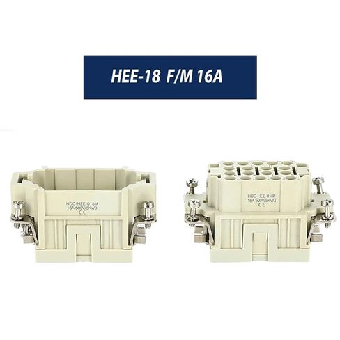 HEE-10 HEE-18 HEE-32 HDC 16A مدخل علوي بإبزيم مزدوج 10 نوى 18 دبوس موصل عالي التحمل قطعة واحدة (10 مدخل جانبي أساسي) in Saudi Arabia