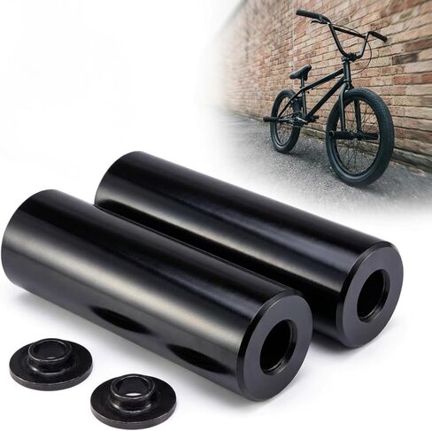 أوتاد BMX متينة للطحن، فولاذ Co-Mo، طول 110 مم، قطر 38 مم، فتحة محور 14 مم مع محول 3/8 بوصة، in Kuwait