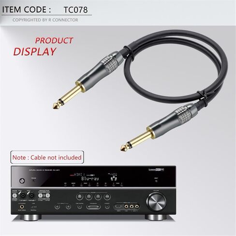 10PCS 6.35MM Audio and Video Plug Connector 6.3MM Mono Color Plug Microphone Jack in Kuwait