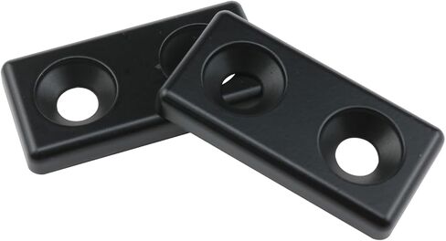 8pcs Black 6 zinc end Cover T-Slot Aluminum Profile Accessories Extruded end Cover with M6*10 Bolt Wrench Suitable for 2040 Series European Standard Aluminum Profiles in Saudi Arabia