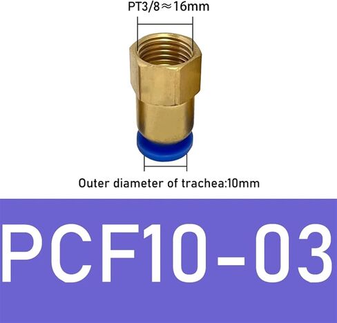 1Pcs PCF Hose Connection Air Fitting 4-12Mm Male Thread BSPT 1/4" 1/2" 1/8 "3/8" Nipple Brass Quick Coupling Pneumatic Fittings(PCF10-03) in Kuwait