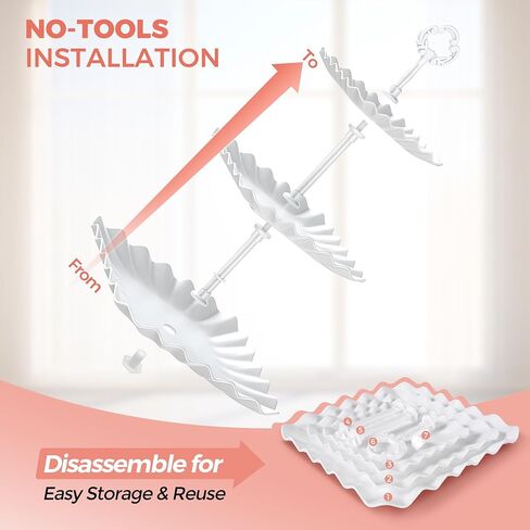 12Pcs Dessert Table Display Set, Cupcake Stand, 3-Tier Cup Cake Tower Stands & 2-Tiered Cake Holder, Treat Food Platters Serving Trays for Tea Party, Baby Shower, Bridal, Wedding, Birthday, Plastic in Kuwait