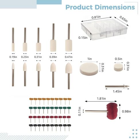 140 PCS Polishing Kit Compatible with Dremel, Polishing Bits & Buffing Wheels, Metal & Wool Polishing Heads for Rotary Tools, Great for Jewelry, Glass, Ceramic in Saudi Arabia