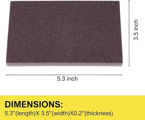 Sanding Sponge, 12 PCS 90 Grit Sanding Pads for Furniture Wood Metal Drywall Model Polishing, Dry Wet Foam Hand Sander Block, Washable and Reusable in Kuwait