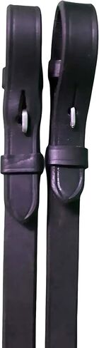 54" Full Horse English Laced Black Leather Reins 805LR04BK in Saudi Arabia