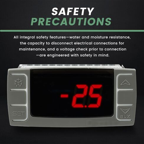 لجهاز التحكم في درجة الحرارة Dixell XR06CX-4N1F1 يناسب الثلاجات/الفريزر التجارية 120 فولت 50-60 هرتز # استبدال لجهاز التحكم في درجة الحرارة القابل للبرمجة Dixell مع مسبار استشعار درجة الحرارة in Kuwait