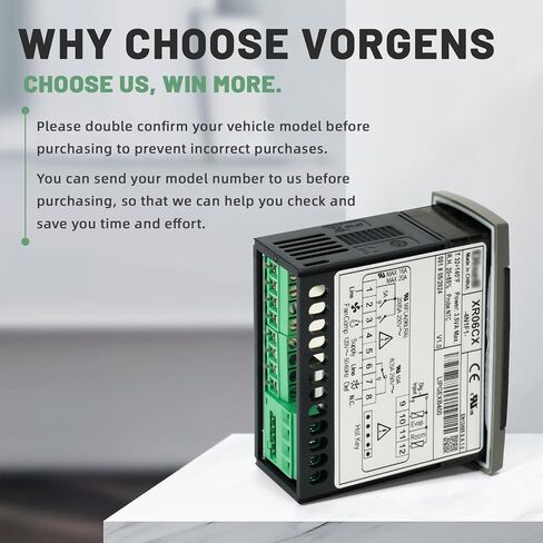 لجهاز التحكم في درجة الحرارة Dixell XR06CX-4N1F1 يناسب الثلاجات/الفريزر التجارية 120 فولت 50-60 هرتز # استبدال لجهاز التحكم في درجة الحرارة القابل للبرمجة Dixell مع مسبار استشعار درجة الحرارة in Kuwait