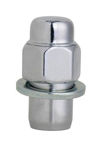 Set of 20 pcs Wheel Lug Nuts 7/16", 13/16" Hex/Wrench, Total Length 1.68"(42.67mm), 2-PC Standard Mag Chrome Lug Nuts Set with Washer in Saudi Arabia