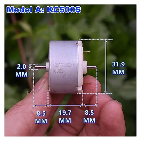 KC500S-15347/12560 JRK-520 32 مللي متر فرشاة الكربون الإلكترونية كاتب تيار مستمر 6 فولت 9 فولت 12 فولت 14.4 فولت 2 مللي متر المزدوج رمح الجانب JRK-520 in Saudi Arabia