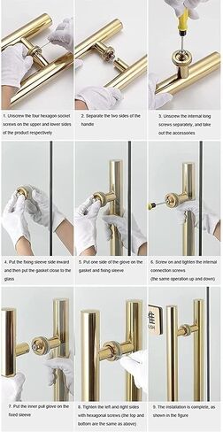 Heavy Duty Stainless Steel Sliding Barn Door Handle – H-Shape Push Pull Bar for Glass, Wood, Front, Bathroom, Commercial Doors(100cm/39.4in) in Kuwait