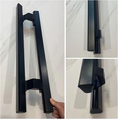 Door Handle Sliding Barn Door Handle Barn Door Push Pull Handle, Aluminum Heavy Duty Glass Door Handles, Commercial Entrance Entry Front Door Pulls for Office, Garage in Saudi Arabia