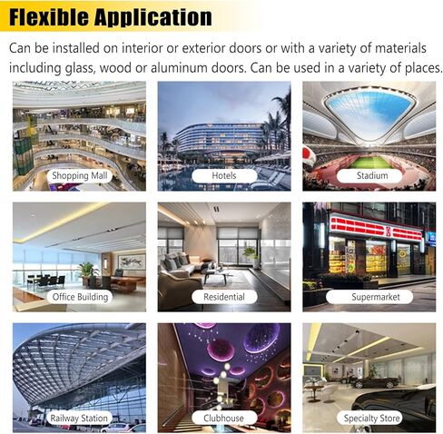 Door Handle Sliding Barn Door Handle Barn Door Push Pull Handle, Aluminum Heavy Duty Glass Door Handles, Commercial Entrance Entry Front Door Pulls for Office, Garage in Saudi Arabia