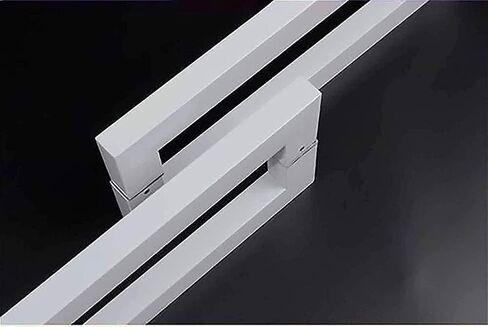 Heavy-Duty Commercial Grade Push Pull Door Handle, White Finish, Barn Door Pull Handle for Glass, Wood, Aluminum Doors(1000 * 962mm) in Kuwait