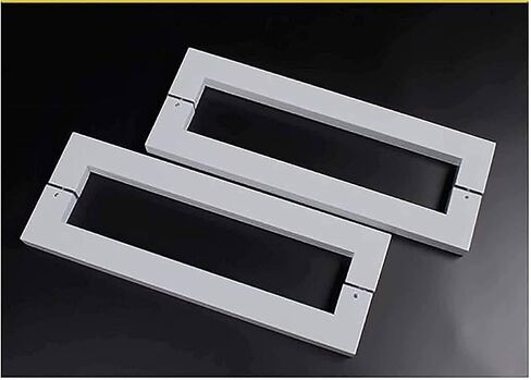 Heavy-Duty Commercial Grade Push Pull Door Handle, White Finish, Barn Door Pull Handle for Glass, Wood, Aluminum Doors(1000 * 962mm) in Kuwait