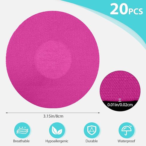 20 حزمة من الرقع اللاصقة لـ G7، أغطية كاملة مرنة مقاومة للماء وقابلة للتنفس لـ CGM Dexcom G7، رقعة تراكب خالية من اللاتكس لمستشعر G7، غراء طبي مضاد للحساسية طويل الأمد بدون فتحة (مختلط) in Kuwait