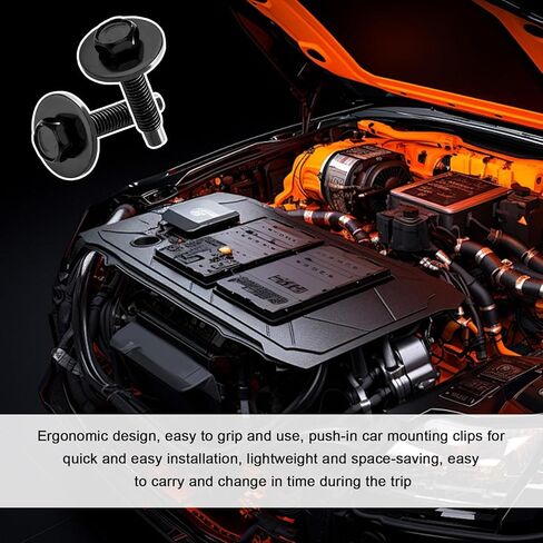 20 PCS M6-1.0 X 25MM Hex Head Bolts, Metric Hex Head Fastener Car Body Bolt w/Dog Point, Multipurpose Bolts Washers for Bumper Fender Splash Shield Under Cover Hood in Saudi Arabia