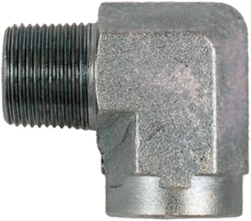 1/4" NPTF Male x 1/4" NPTF Female 90 Degree Pipe Elbow/Corner Hydraulic Adapter Fitting | 5502-04-04 in Saudi Arabia