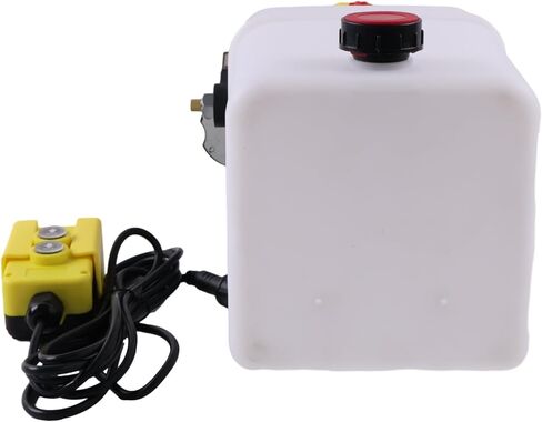 Solarhome 12V DC Single Acting Hydraulic Power Unit 8 Quart Platic Tank 1.6KW 2600PSI SAE 8 Ports with Remote Control Compatible with Dump Trailer and Car Lifting in Saudi Arabia