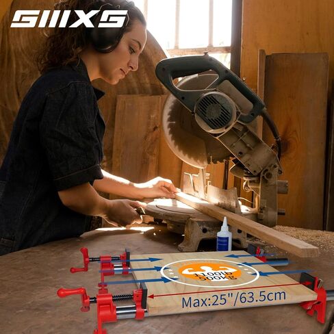 مجموعة مشابك أنابيب لصق خشبية احترافية على شكل حرف H مقاس 1/2 بوصة مع أنابيب فولاذية مقاس 30 بوصة وأنبوب تمديد مقاس 30 بوصة، حد تحميل شديد التحمل يصل إلى 1100 رطل للأعمال الخشبية in Kuwait