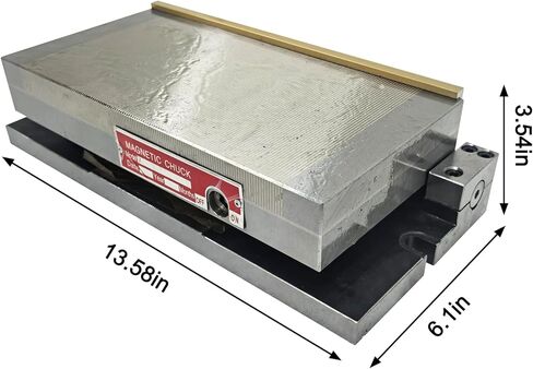 INTBUYING Permanent Magnetic Sine Plate, Permanent Magnetic Chuck, 6x6in Single Sine Plate Powerful Chuck for Grinding Machine Lathe Magnets 10KG/CM² Suction in Saudi Arabia