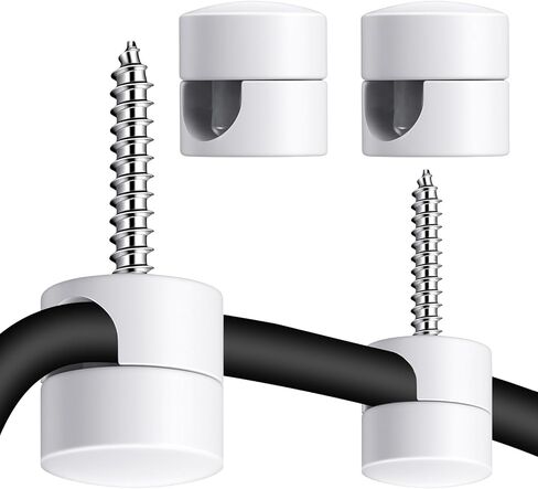 4pcs Swag Hooks for Ceiling Lights, White Pendant Light Hanging Hooks, Modern Ceiling Hook for Electrical Cord, DIY Lamp Hanging Chandelier Fixture Hardware for Pendant Light in Saudi Arabia