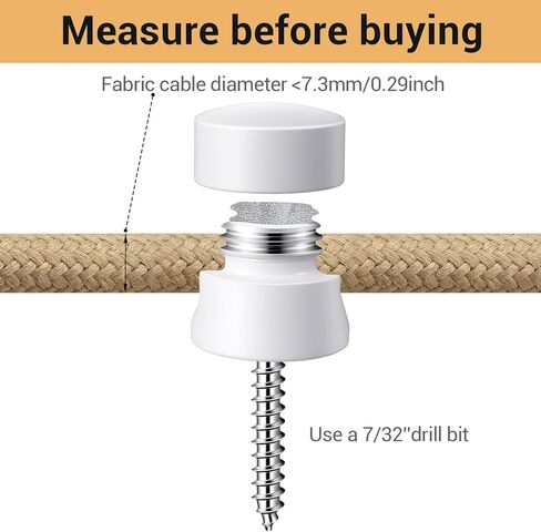 4pcs Swag Hooks for Ceiling Lights, White Pendant Light Hanging Hooks, Modern Ceiling Hook for Electrical Cord, DIY Lamp Hanging Chandelier Fixture Hardware for Pendant Light in Saudi Arabia