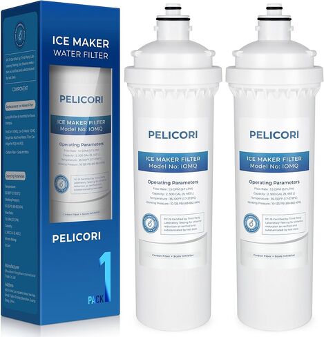 خرطوشة فلتر مياه لآلة صنع الثلج من IOMQ، متوافقة مع سلسلة Ice-O-Matic IFQ IFQ1، وأنظمة تنقية المياه IFQ2، عبوتان in Kuwait