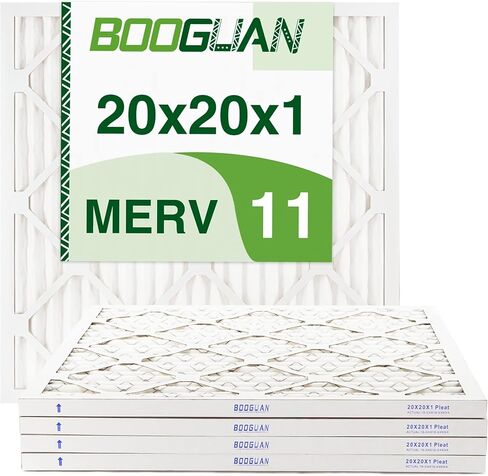 14x14x1 مرشحات الفرن MERV 8 مرشحات هواء فرن HVAC AC المطوية | 4 عبوات in Saudi Arabia