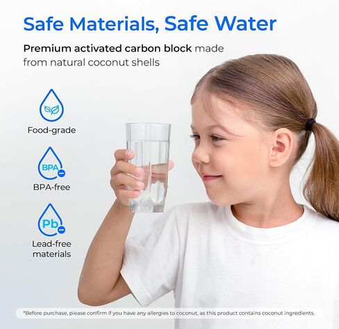 Waterdrop FQK2J Under Sink Water Filter, Replacement for GE FQK2J, FQK1K, 1350 Gallons Dual Flow Drinking Water Replacement Filters (4 Count) in Saudi Arabia
