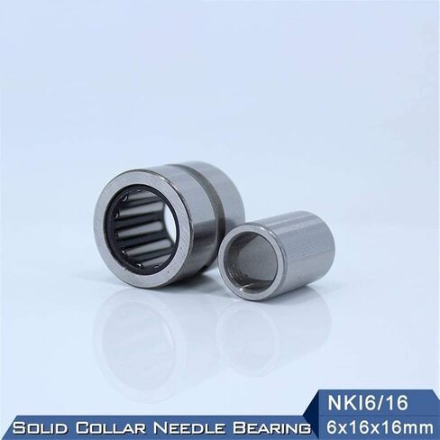 TMP1105 NKI6/16 Needle Roller Bearing 6x16x16mm Solid Collar Needle Roller Bearings with Inner Ring NKI 6/16 Bearing in Saudi Arabia