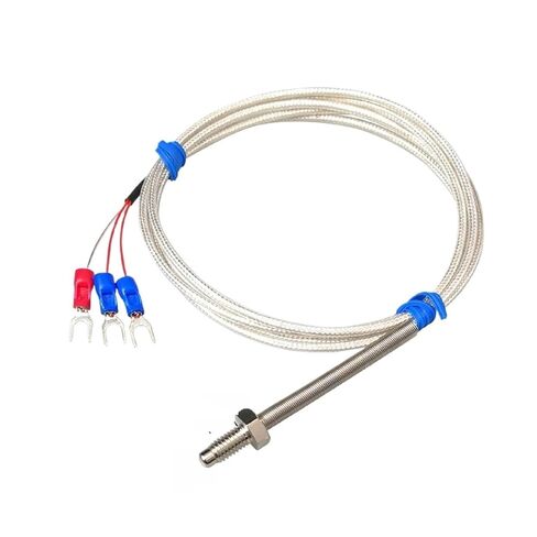 K E PT100 Thermocouple Probe, M6 Thread Sensor, 1-5 Meter Cable, 0-600°C -50-200°C, Spring Tip RTD, Industrial Equipment(K-type-5M) in Saudi Arabia