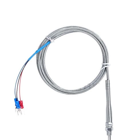2M Stainless Steel RTD PT100 Temperature Sensor Probe Thermal Thermocouple M8 Thread 1Pcs(100MM Probe) in Saudi Arabia