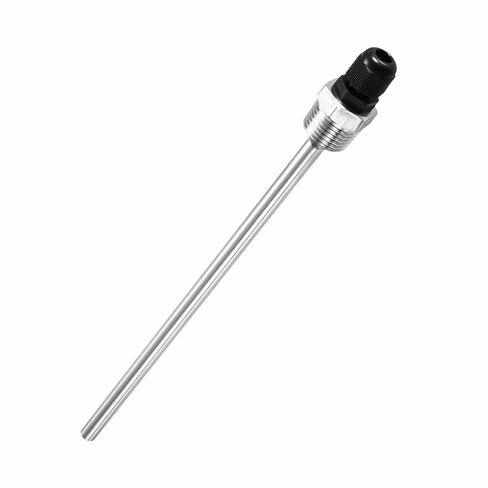 Wedless 304 الفولاذ المقاوم للصدأ Thermowell مع غطاء درجة حرارة غدة الكابل لتخمير البيرة المنزلية لعشاق صناعة النبيذ (8 * 30 مم / 0.31 * 1.18 بوصة) in Saudi Arabia