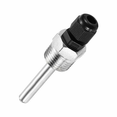 Wedless 304 الفولاذ المقاوم للصدأ Thermowell مع غطاء درجة حرارة غدة الكابل لتخمير البيرة المنزلية لعشاق صناعة النبيذ (8 * 30 مم / 0.31 * 1.18 بوصة) in Kuwait